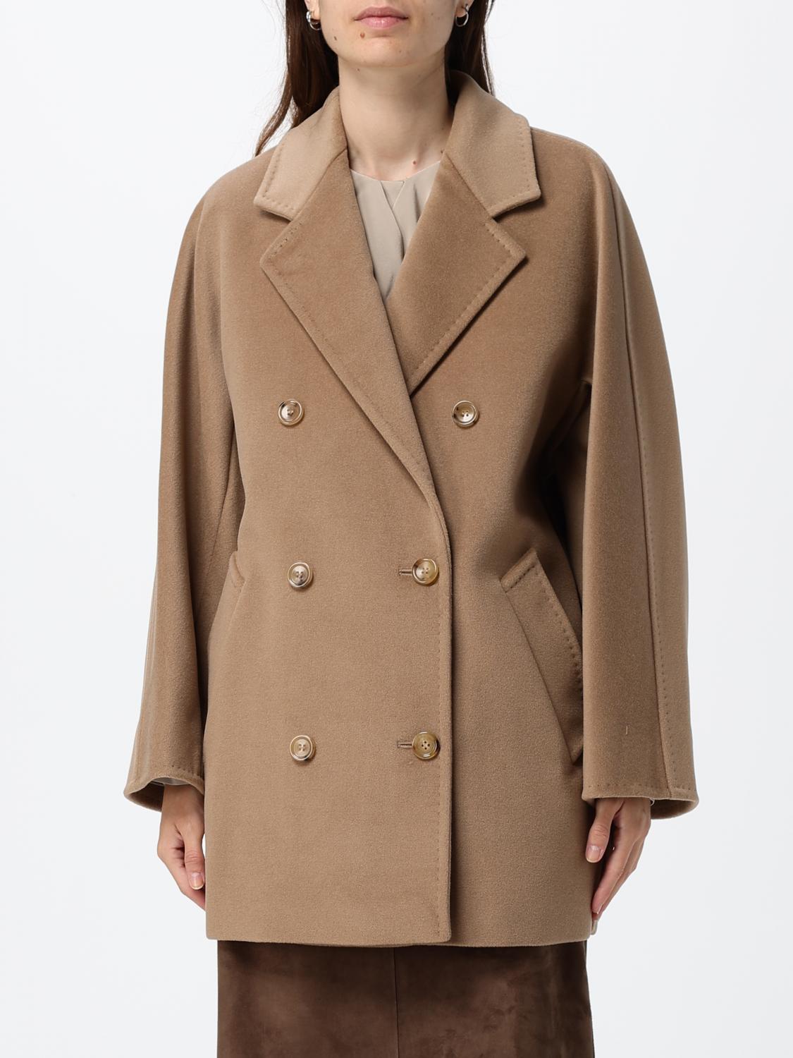 MAX MARA Coat Woman color Camel