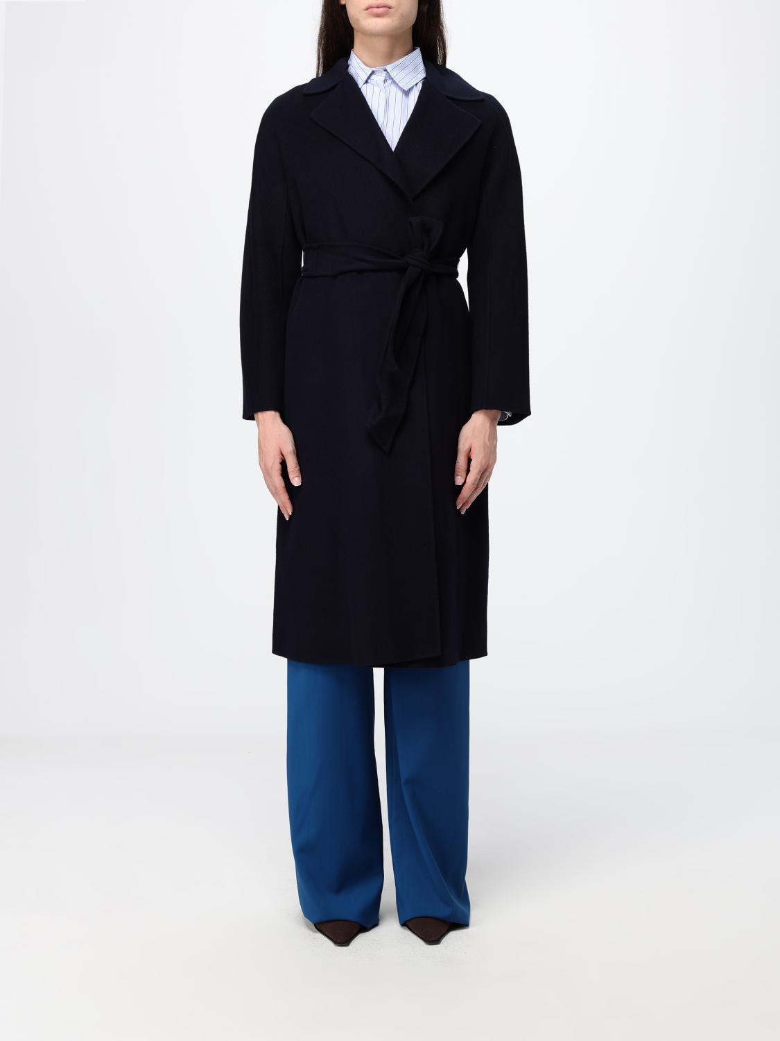 MAX MARA Coat Woman color Navy