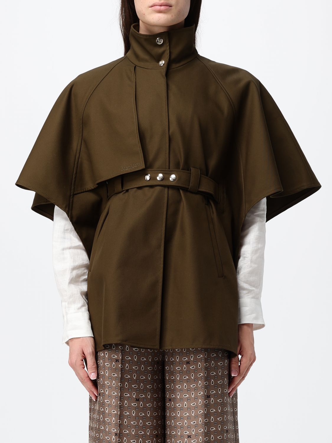 MAX MARA Jacket Woman color Kaki