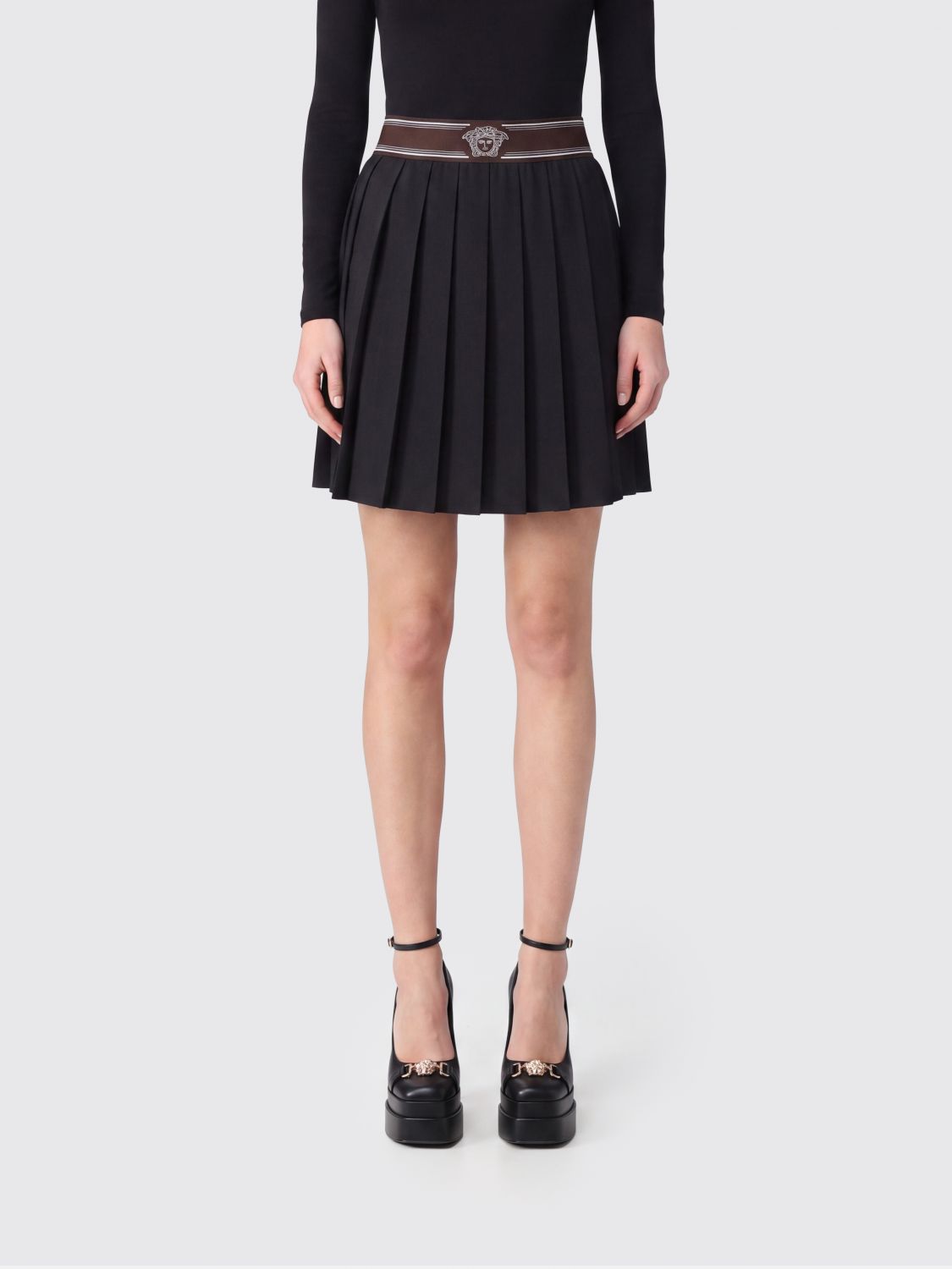 VERSACE Skirt Woman color Black