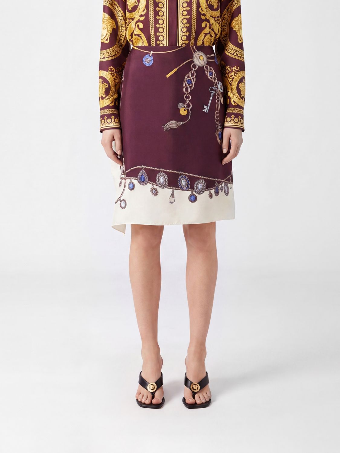 VERSACE Skirt Woman color White
