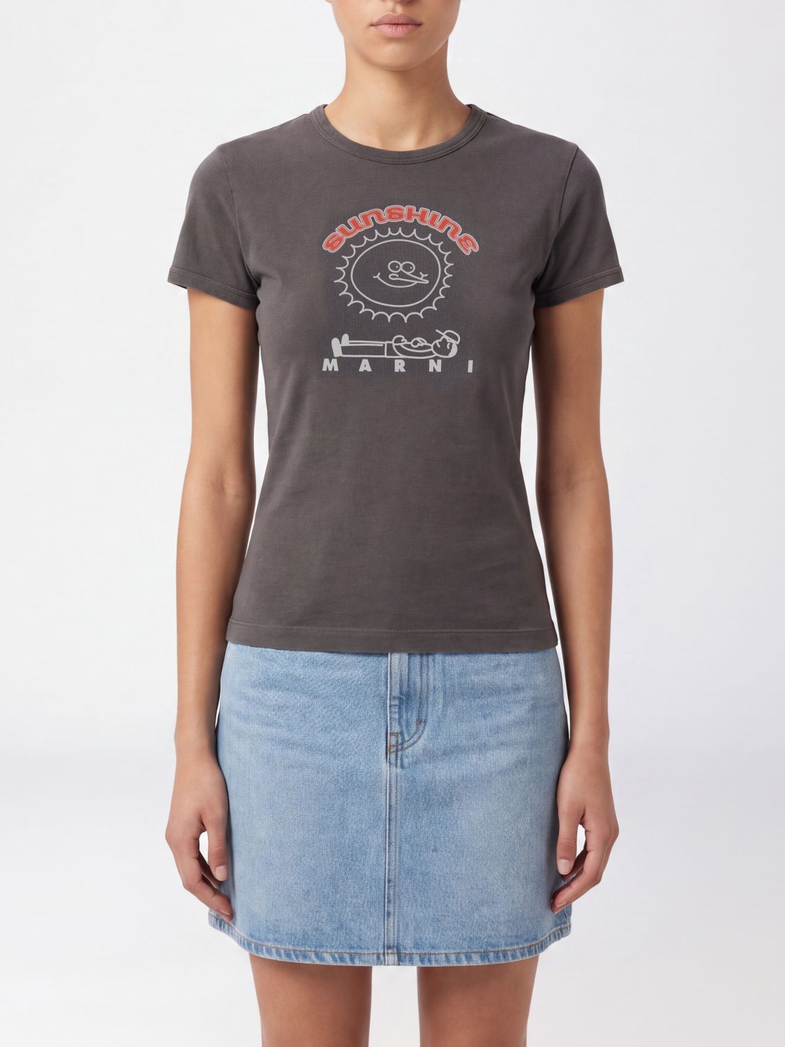 MARNI T-Shirt Woman color Brown