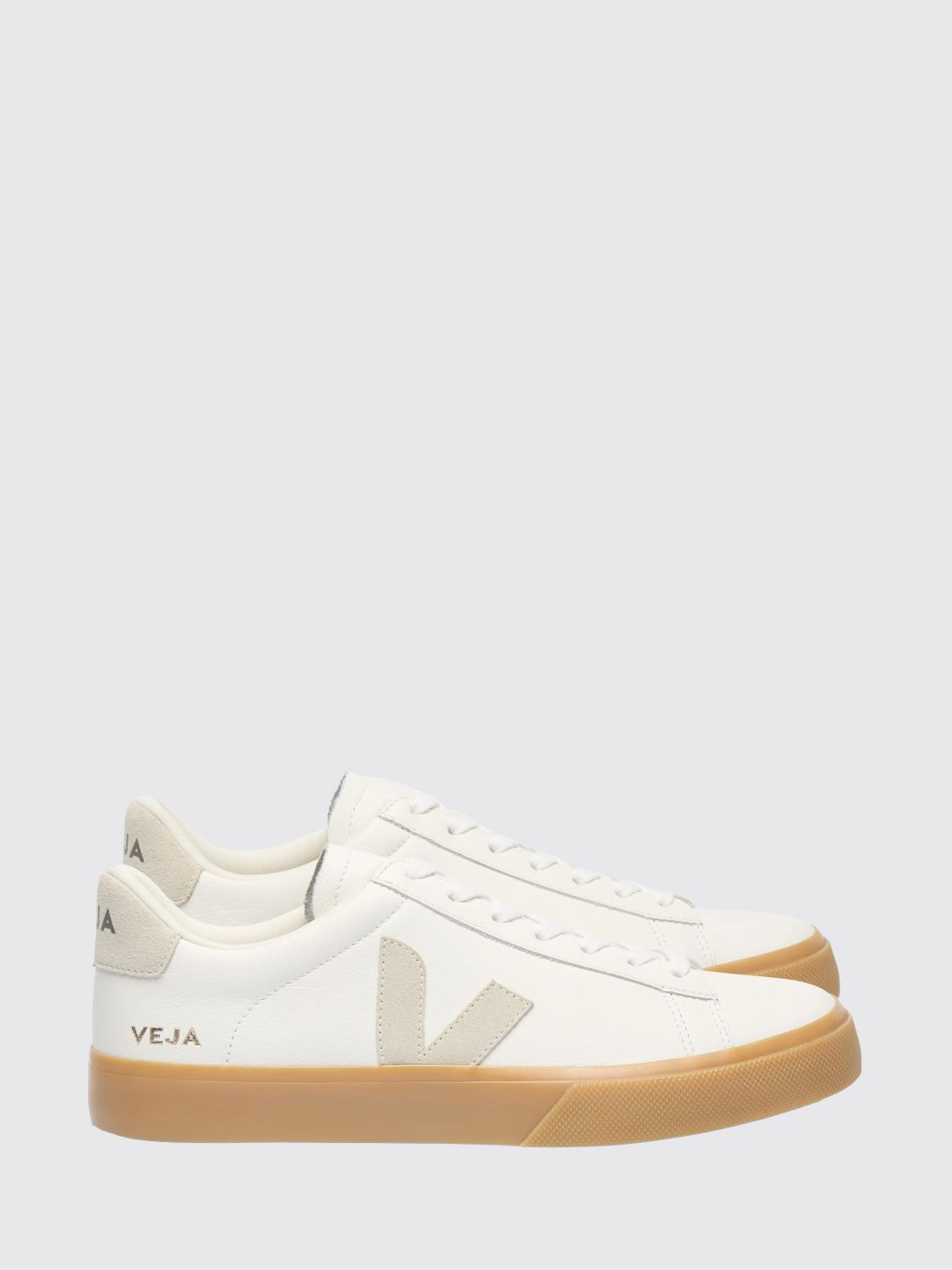 VEJA Sneakers Campo Chromefree in pelle con logo a contrasto