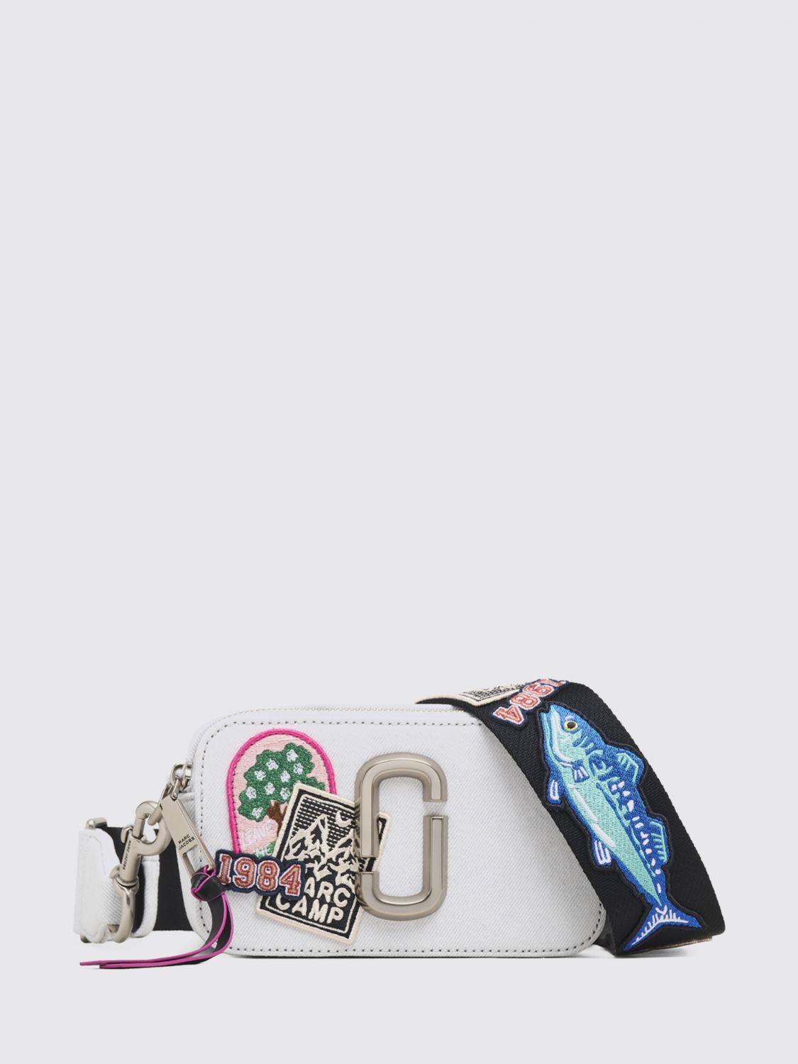 MARC JACOBS The Snapshot Mini Twill Crossbody Bag with Double J Logo
