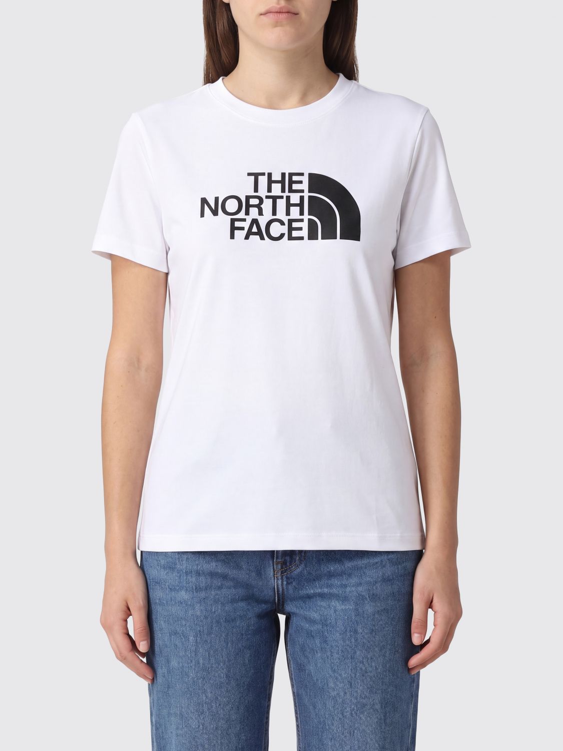 THE NORTH FACE Slim Fit Cotton T-shirt with Contrast Logo