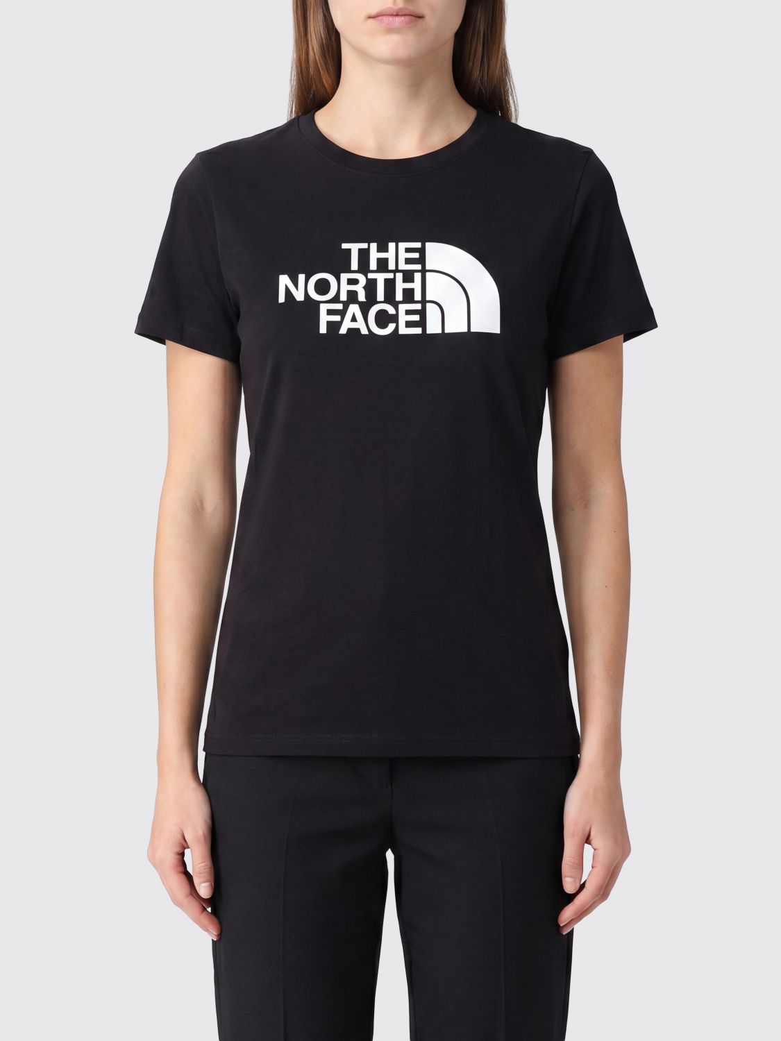 THE NORTH FACE Slim Fit Cotton T-shirt with Contrast Logo