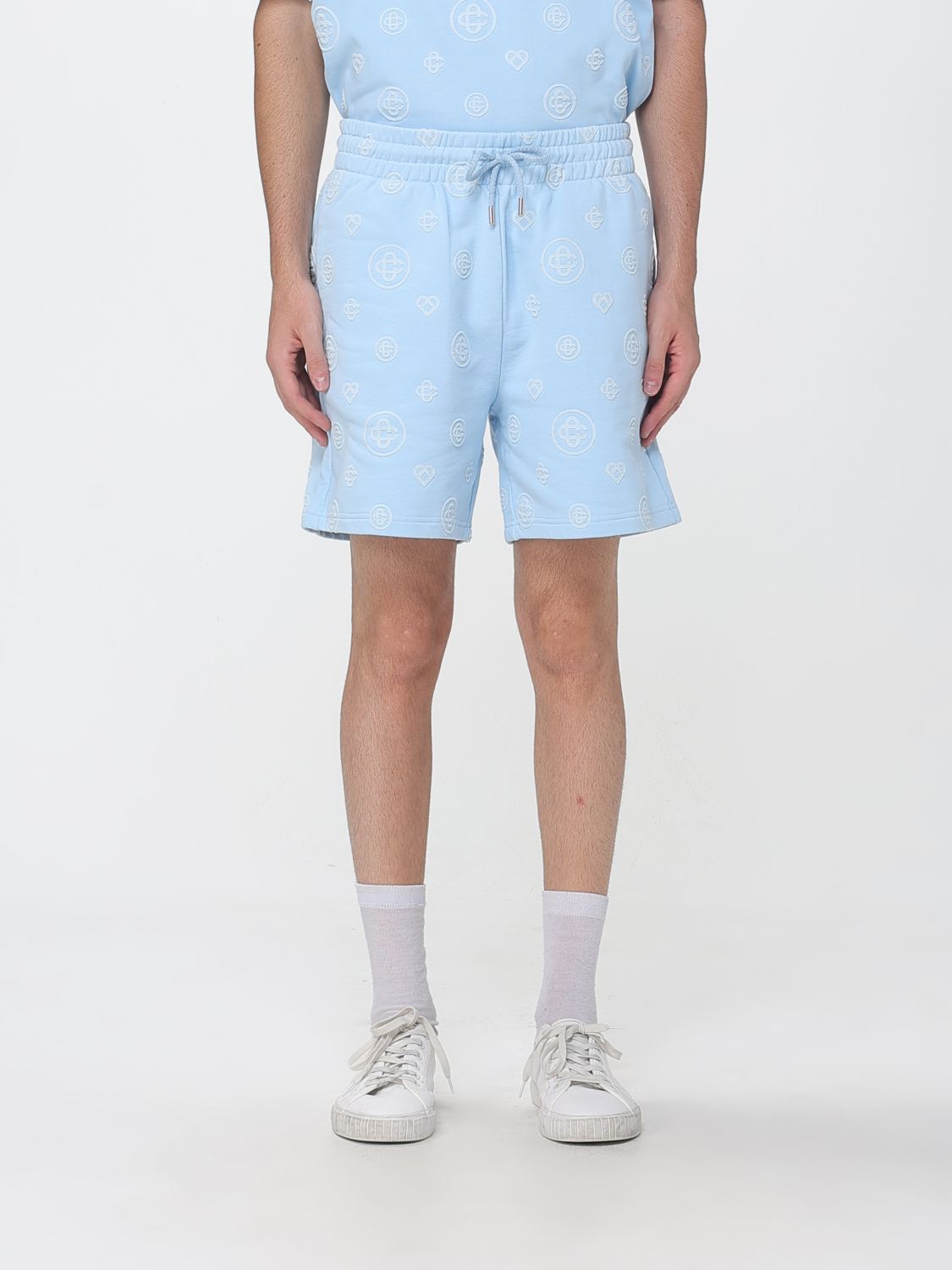 CASABLANCA Pants Men color Gnawed Blue