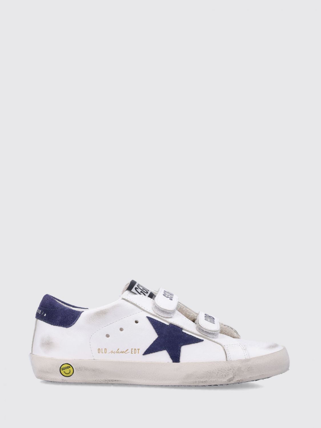 GOLDEN GOOSE Old School Sneaker für Kinder aus Leder und Wildleder mit Klettverschluss