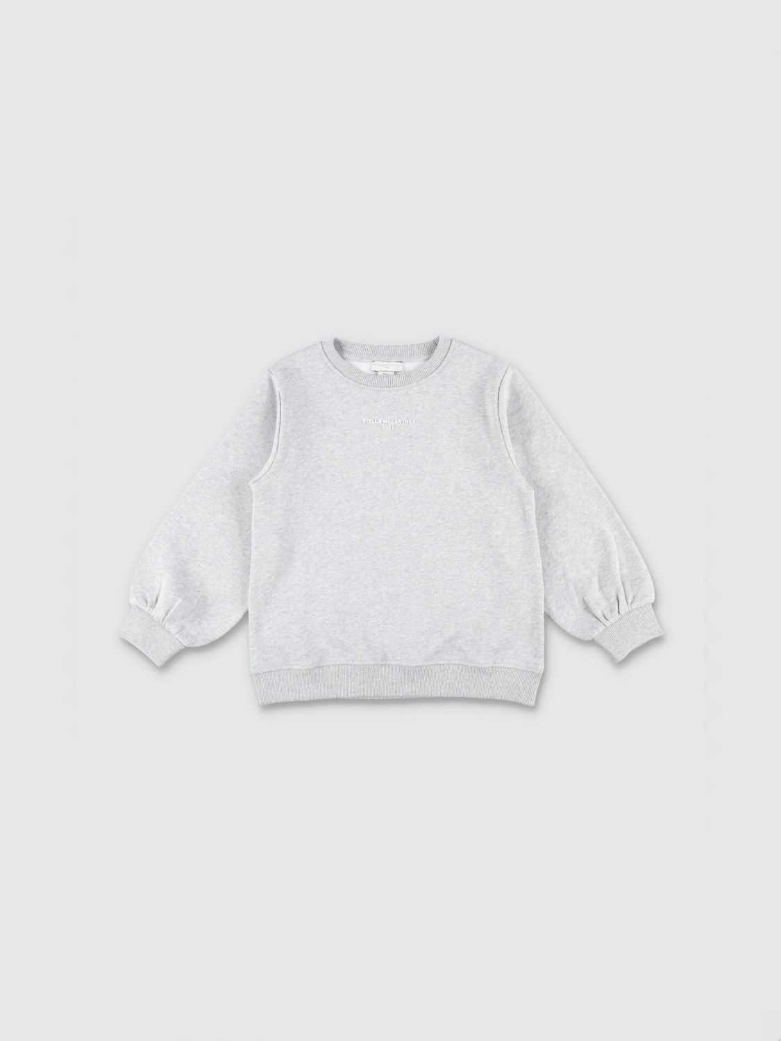 STELLA MCCARTNEY KIDS Boy's Grey Pure Cotton Crewneck Sweatshirt　STELLA MCCARTNEY KIDS ボーイズ グレー ピュア コットン クルーネック スウェットシャツ STELLA