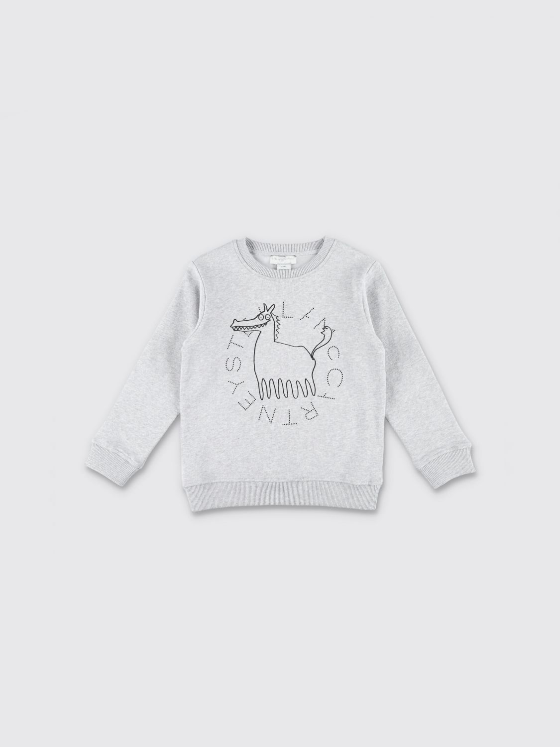 STELLA MCCARTNEY KIDS Boy's Graphic Print Cotton Sweatshirt with Logo　STELLA MCCARTNEY KIDS ロゴ入りボーイズ グラフィック プリント コットン スウェットシャツ STELLA