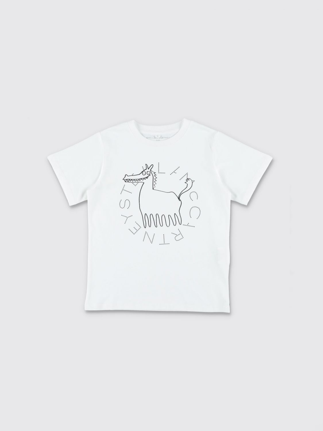 STELLA MCCARTNEY KIDS Boy's Graphic Print Cotton T-shirt with Logo　STELLA MCCARTNEY KIDS ボーイズ ロゴ入りグラフィックプリントコットンTシャツ STELLA