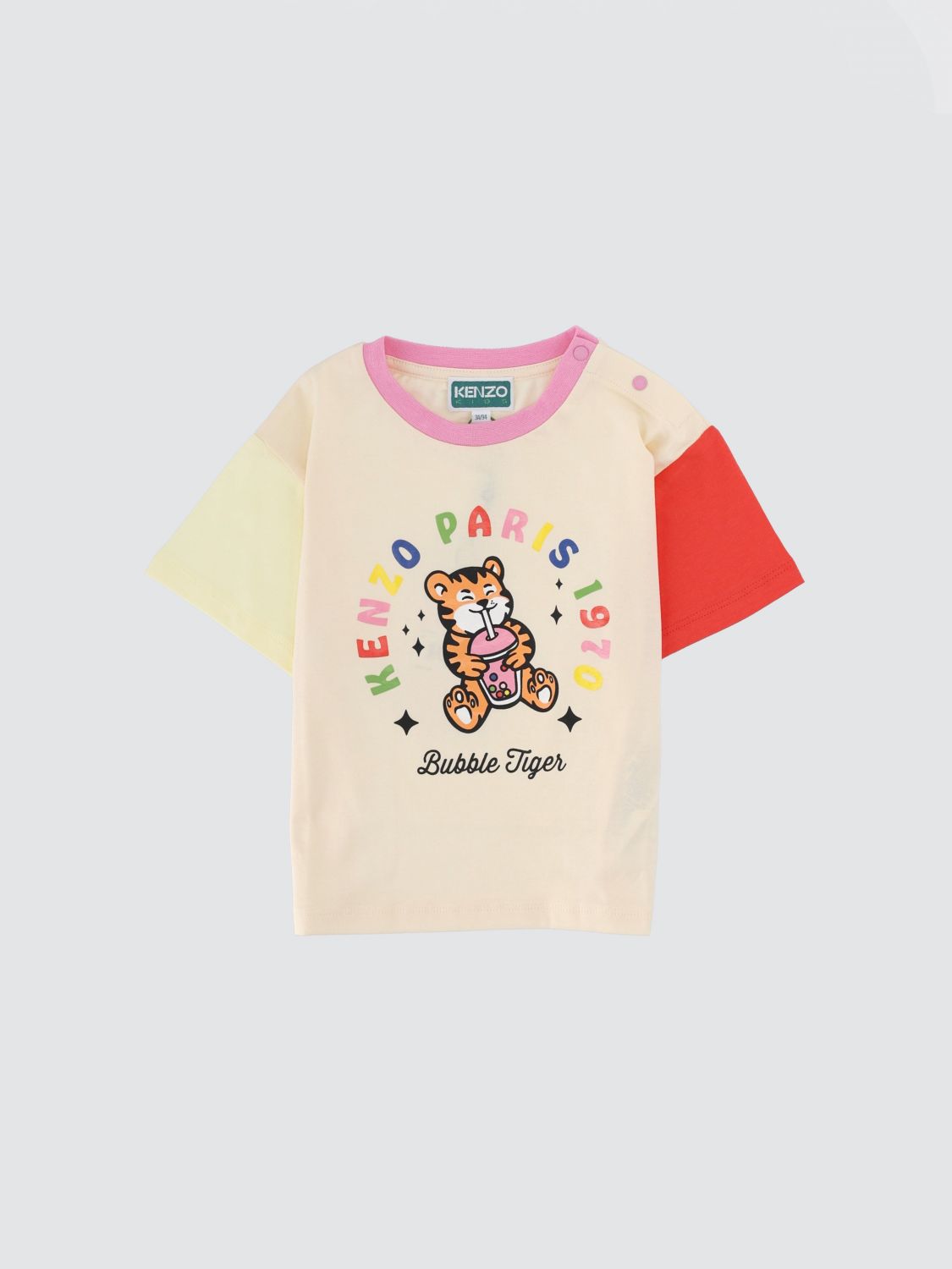 KENZO Boy's Cotton T-Shirt with Graphic Logo Print　KENZO ボーイズ コットン T シャツ グラフィック ロゴ プリント KENZO