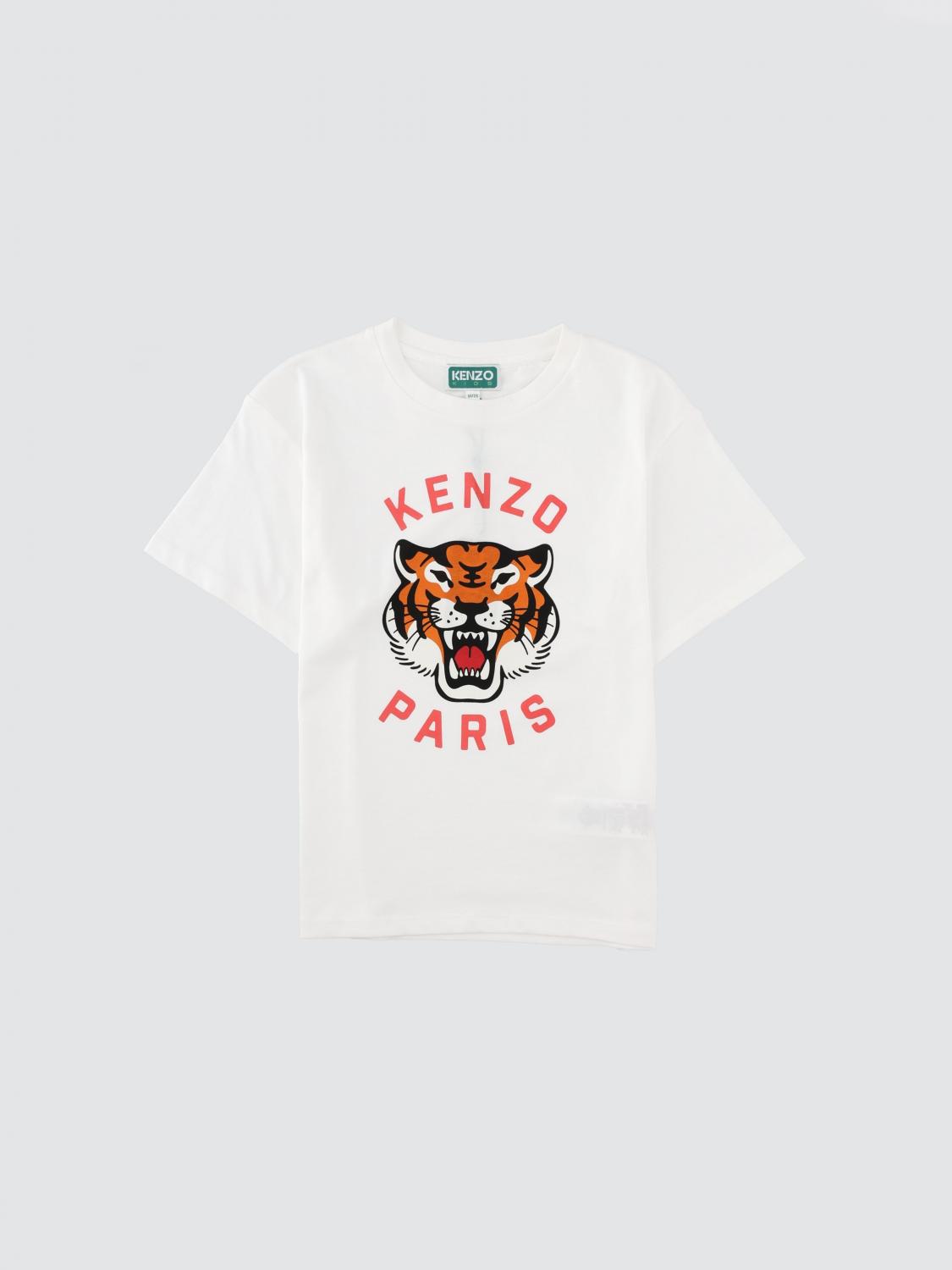 KENZO T-Shirt für Jungen aus Baumwolle mit grafischem Logodruck