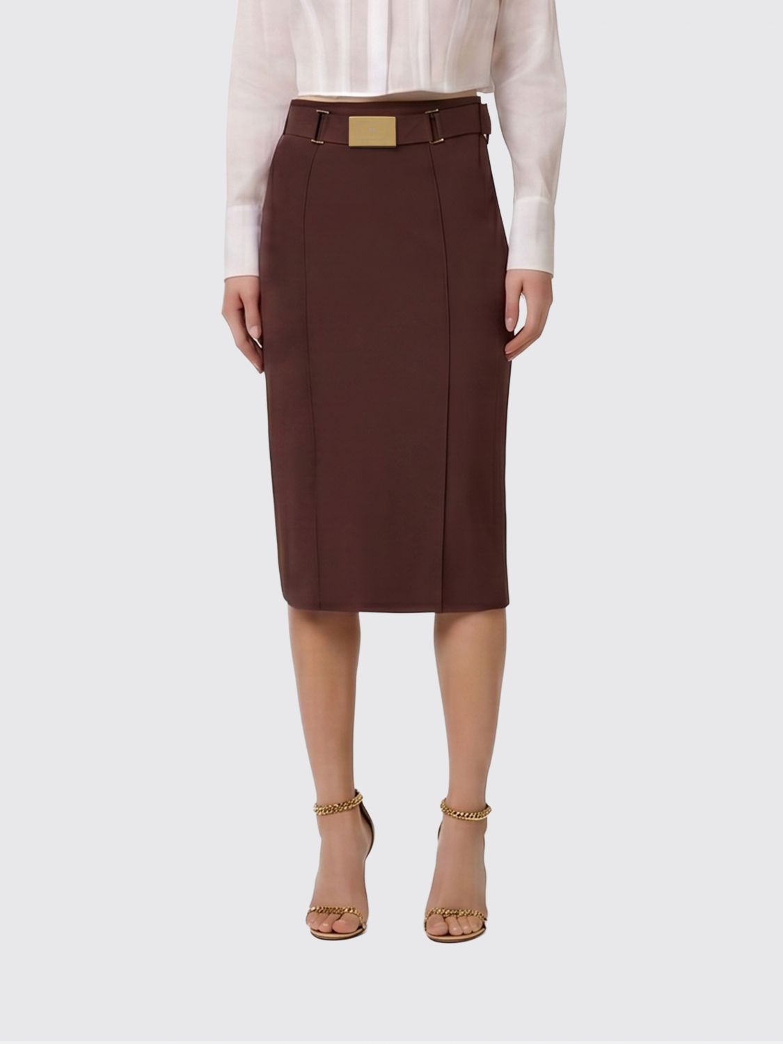ELISABETTA FRANCHI Skirt Woman color Cocoa
