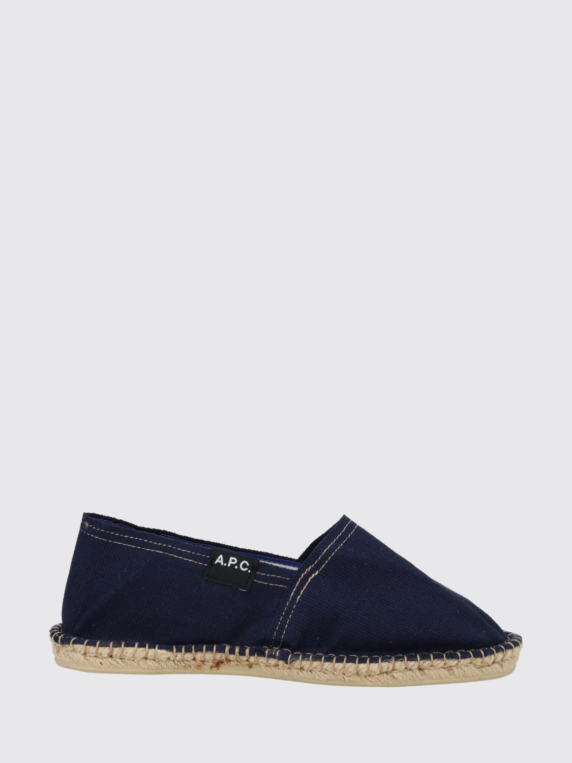 A. P.C. Espadrillas in cotone con punta tonda e tacco basso