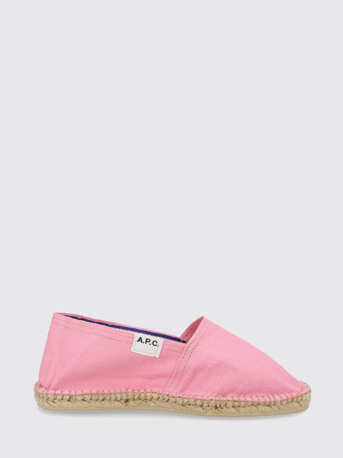 A. P.C. Espadrillas in cotone con punta tonda e tacco basso
