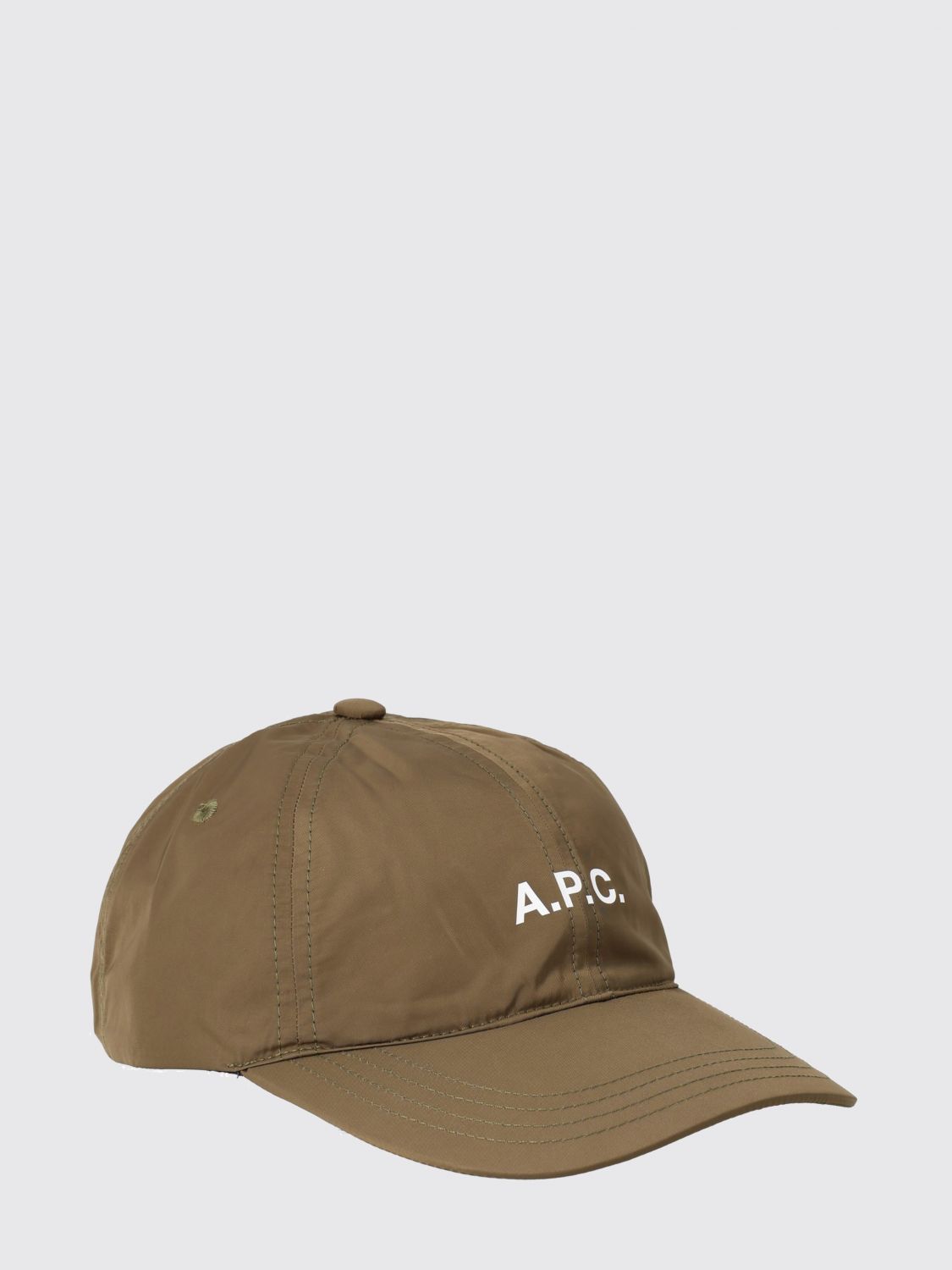 A. P.C. Cappello da baseball in poliestere con logo stampato e cinturino
