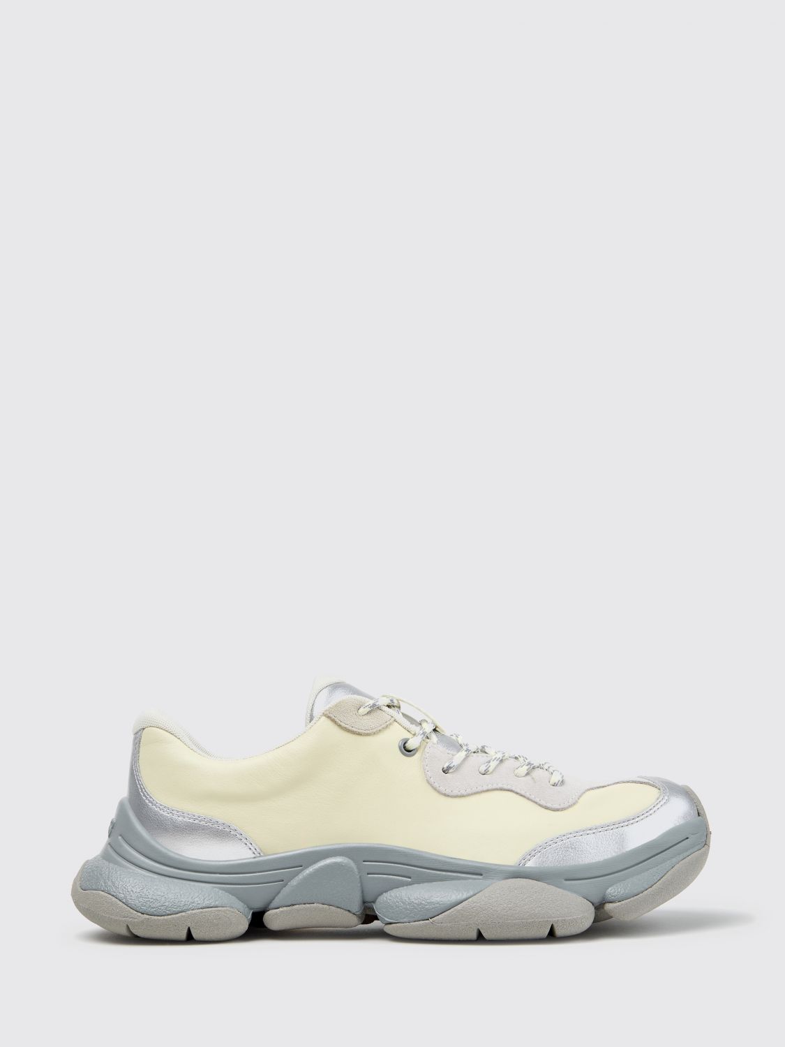 CAMPER Sneakers Runner Twins in pelle di vitello con fantasia astratta bicolor