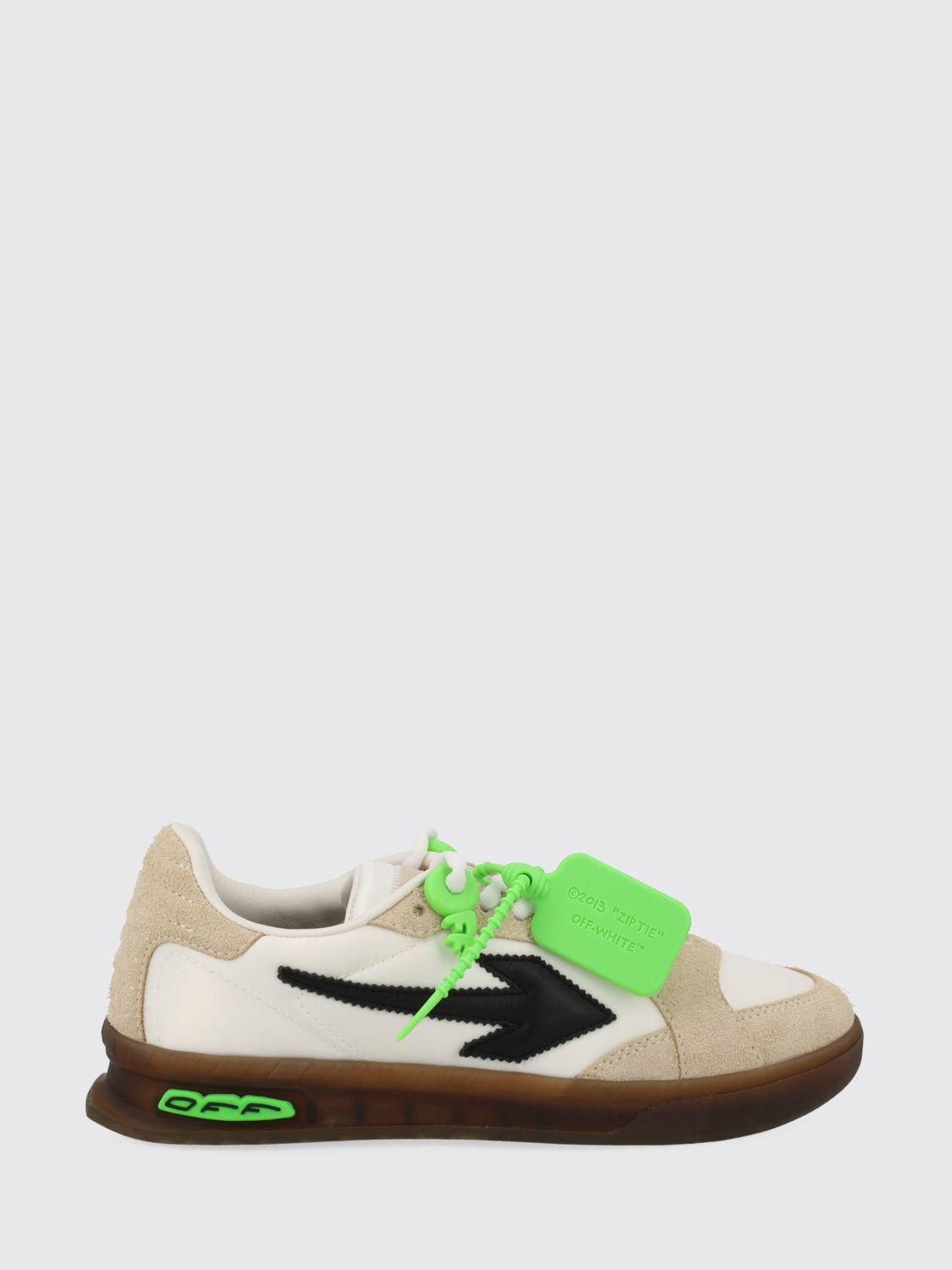 Off-White Sneakers End of Play low top in pelle e nylon con iconica targhetta