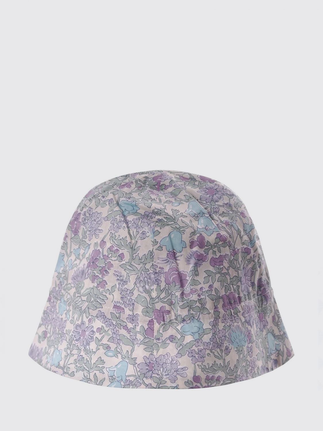 BONPOINT Cappello da pescatore da bambina in cotone con stampa floreale e fiocco