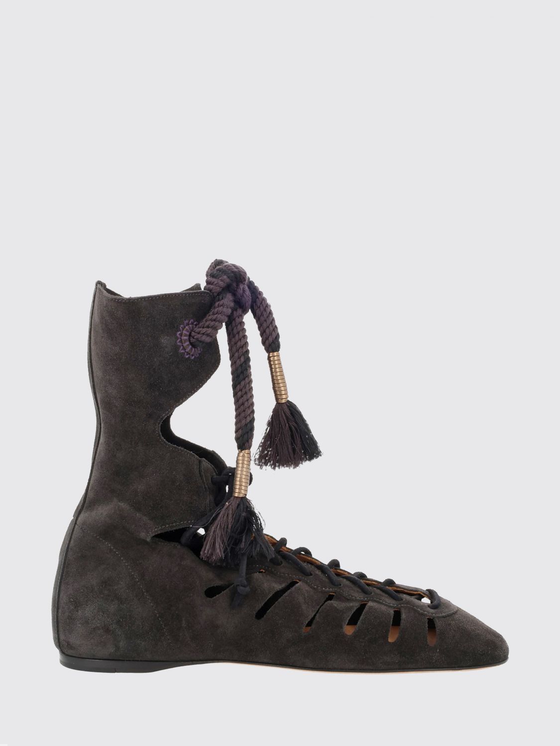 ISABEL MARANT Liade Perforated Suede Ankle Boots