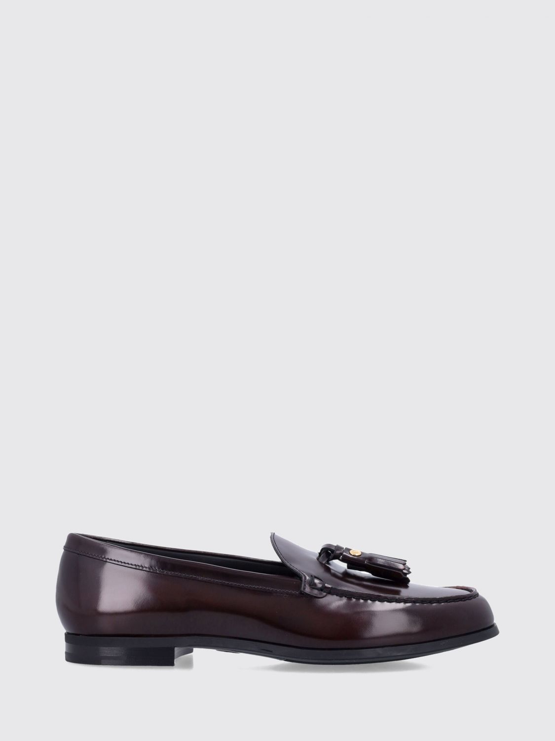 CHURCH'S Brushed Leather Loafers with Tassels and Raised Apron