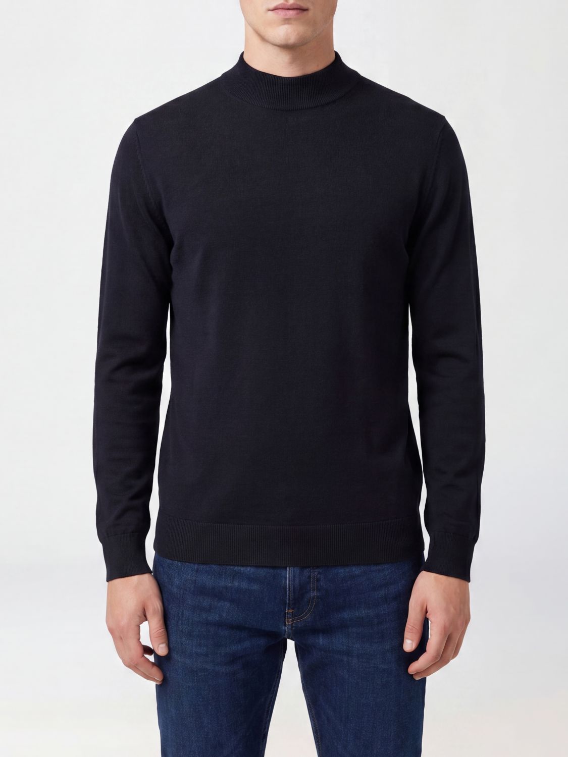 'S Max Mara Wool and Cotton Blend Crewneck Jumper with Long Sleeves