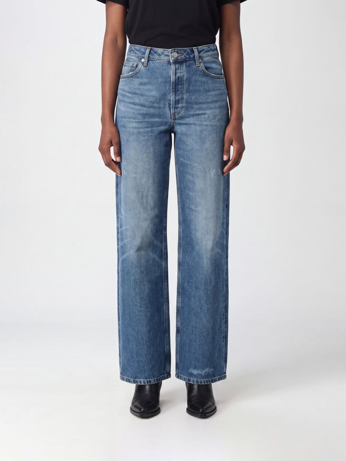 A. P.C. High-Waist Wide-Leg-Jeans aus Baumwolldenim mit fünf Taschen