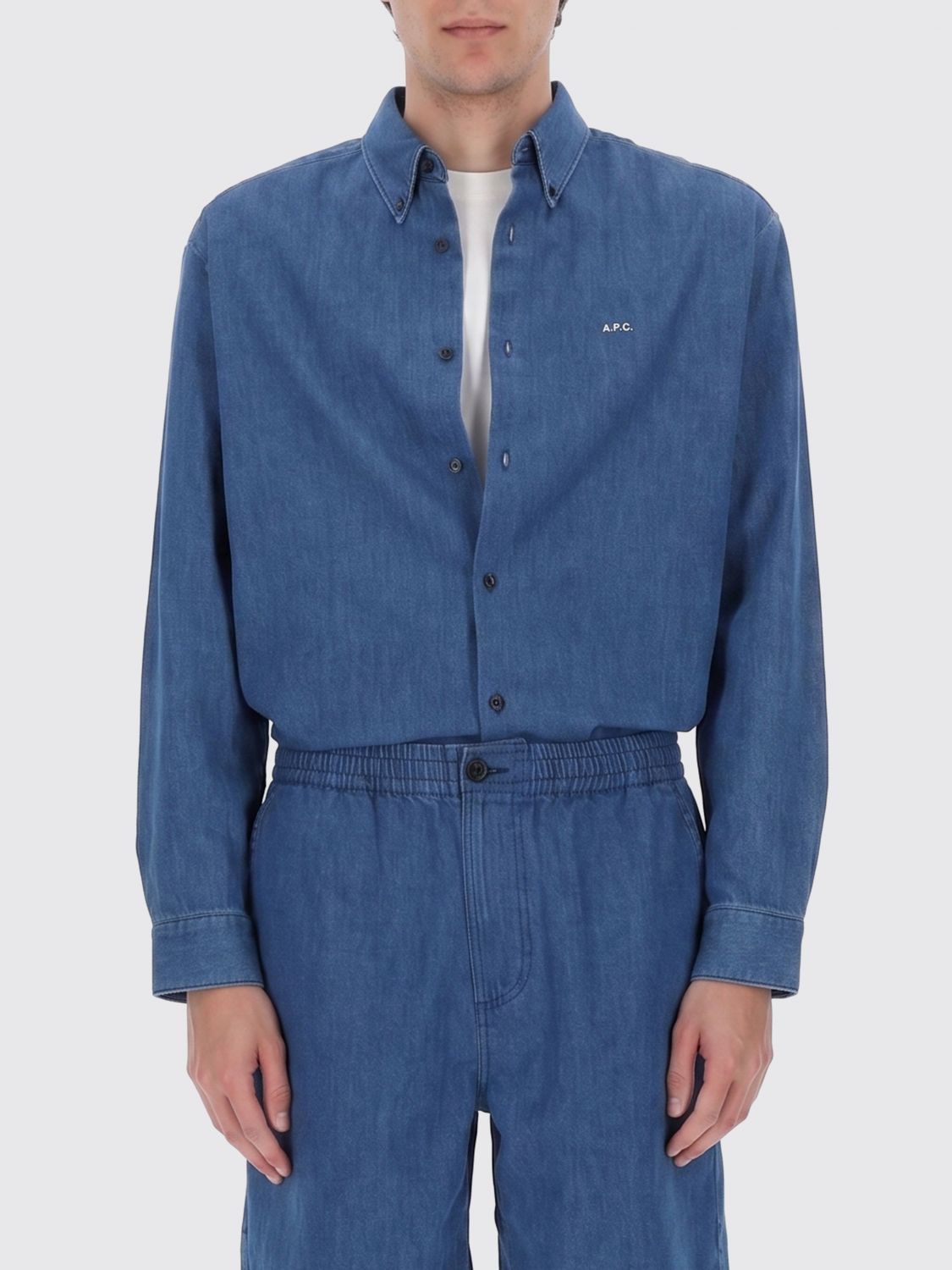A. P.C. Camicia Uomo colore Blue