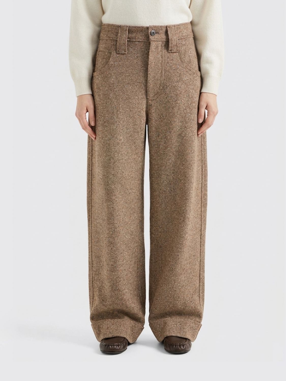 BRUNELLO CUCINELLI Pants Woman color Brown