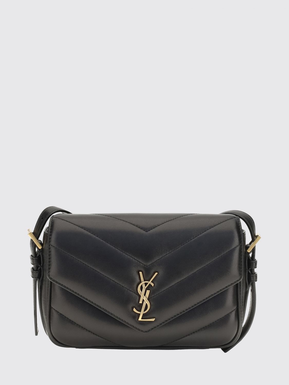 SAINT LAURENT LouLou Mini Bag in Matelassé Lambskin with Flap