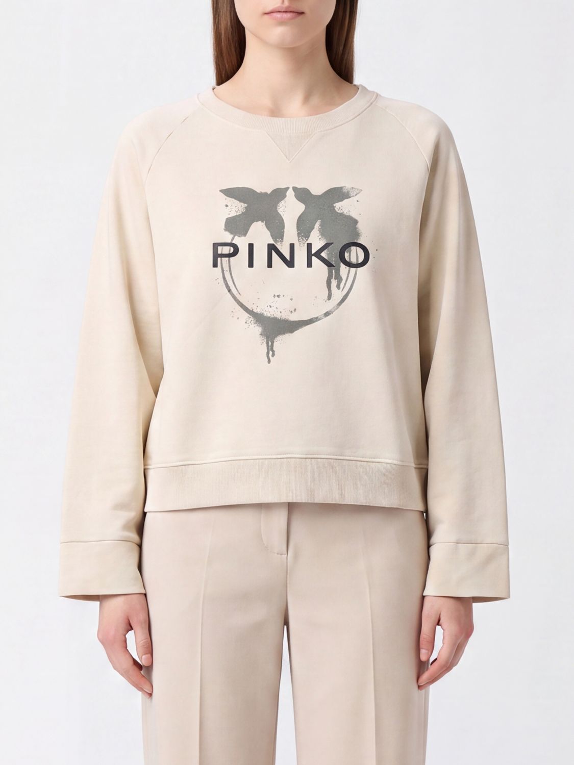 PINKO Sweatshirt Woman color Beige