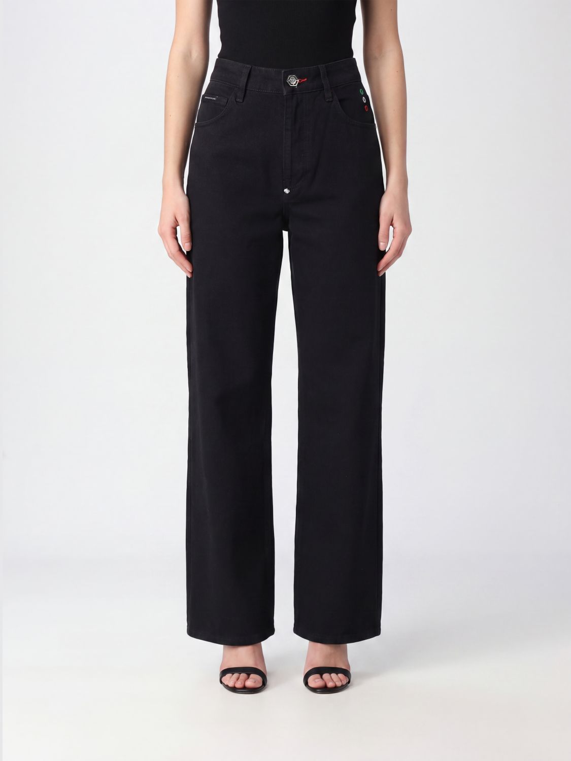 PHILIPP PLEIN Jeans Donna colore Nero