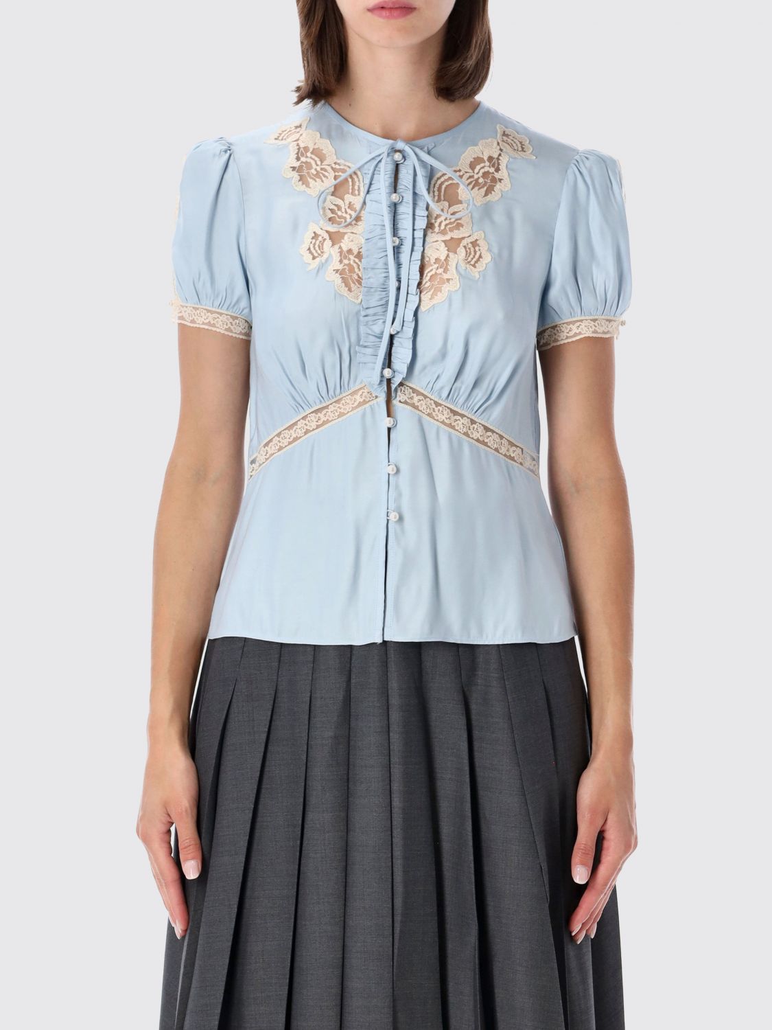 SELF-PORTRAIT Top Woman color Blue