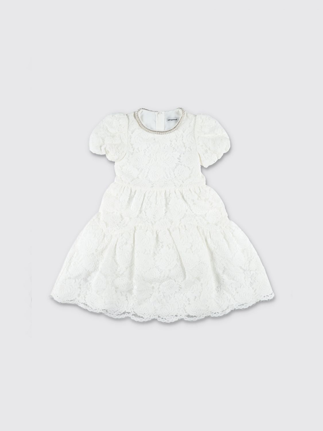 SELF-PORTRAIT Dress Kids color White
