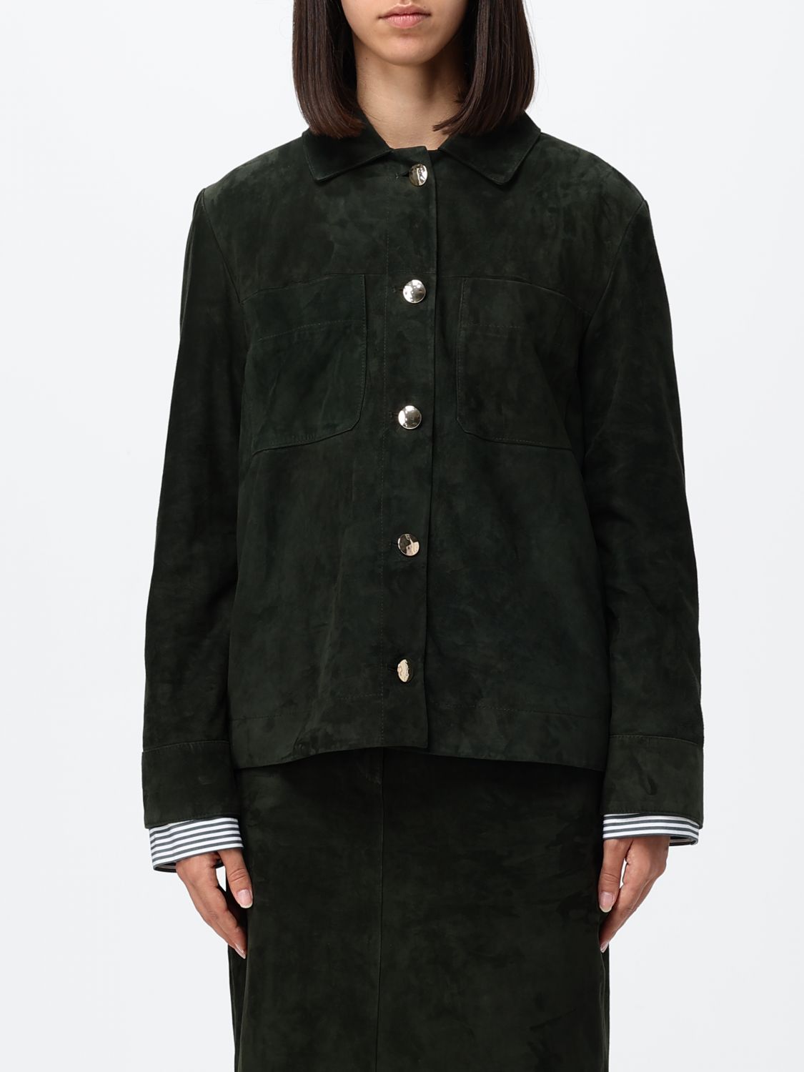 'S MAX MARA Jacket Woman color Green