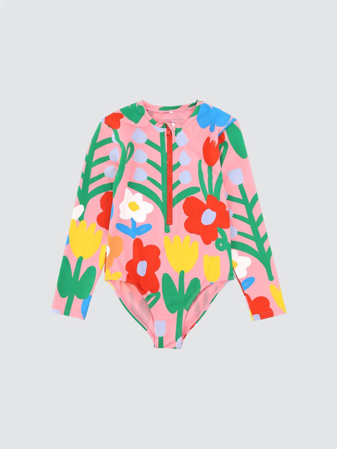 STELLA MCCARTNEY KIDS Long-Sleeved Floral Print One-Piece Swimsuit　STELLA MCCARTNEY KIDS 長袖花柄ワンピース水着 STELLA