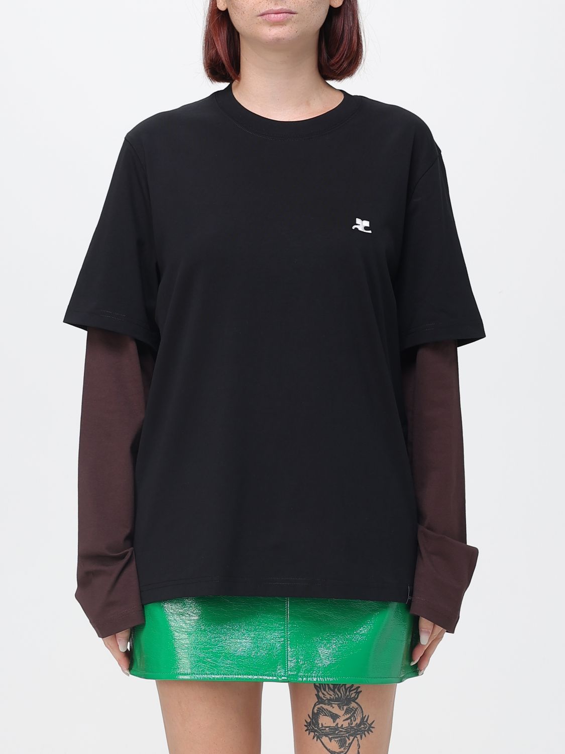 COURRÈGES Top Donna colore Bruciato