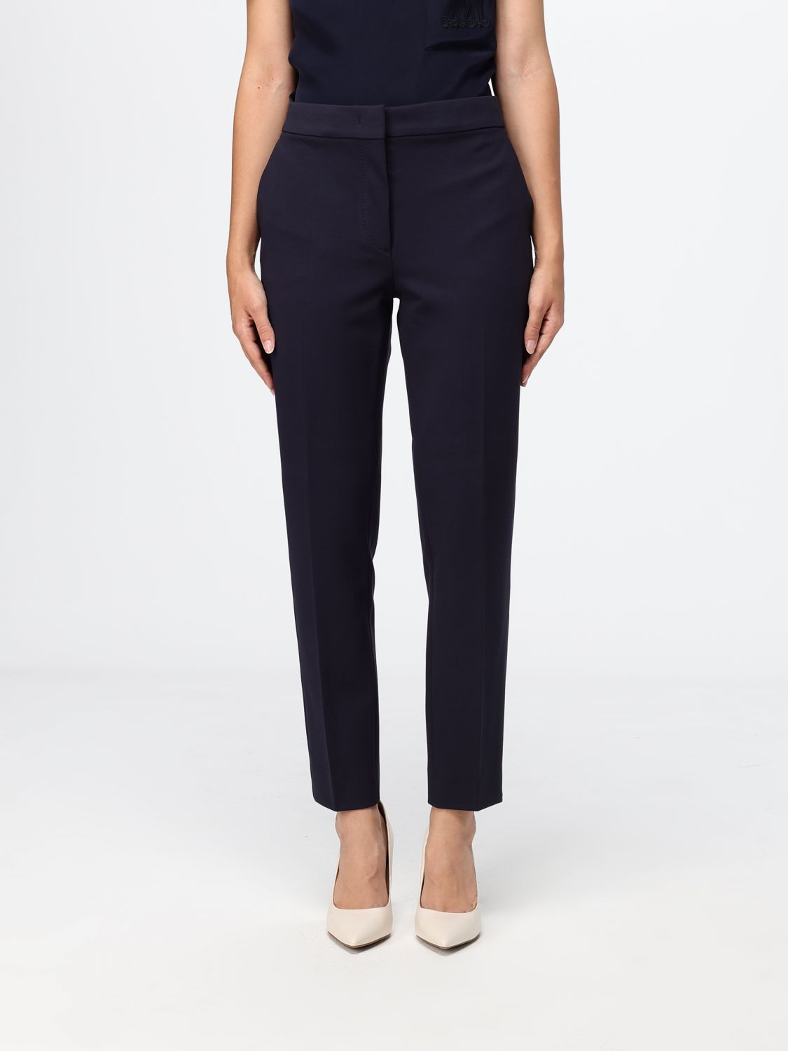 MAX MARA Pants Woman color Blue
