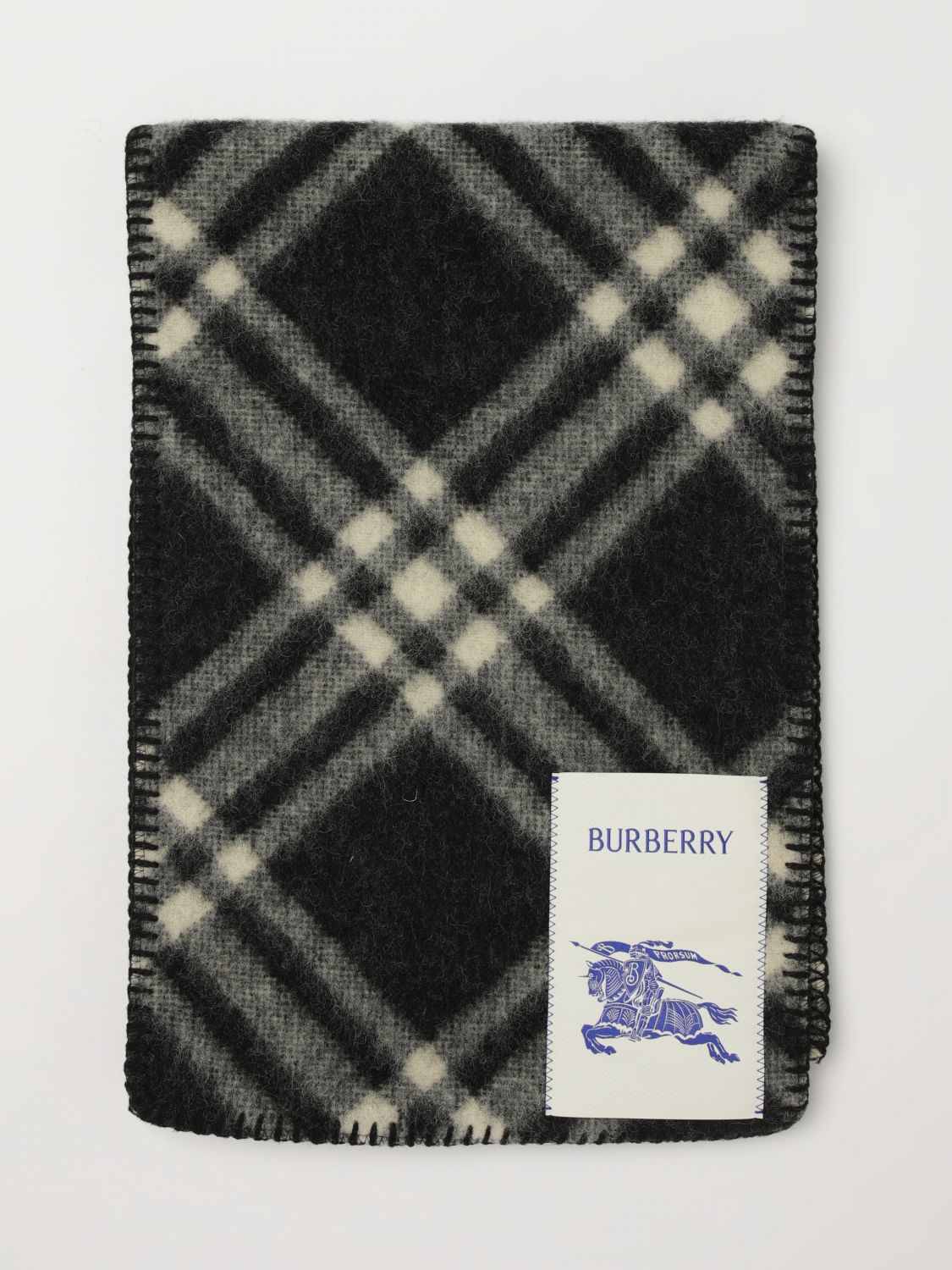 BURBERRY Scarf Men color Black