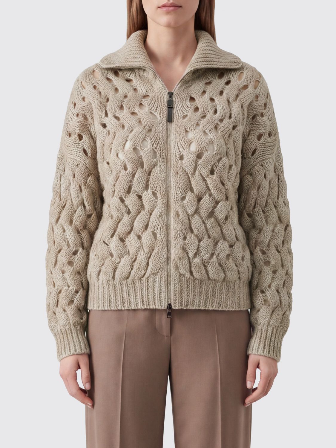 BRUNELLO CUCINELLI Sweater Woman color Beige