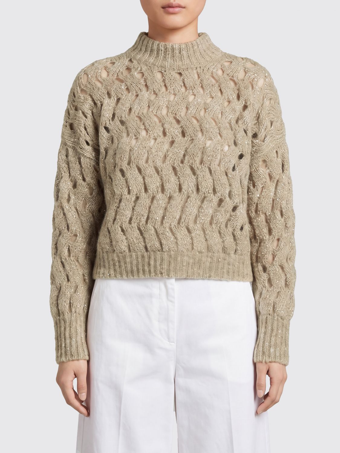 BRUNELLO CUCINELLI Sweater Woman color Beige