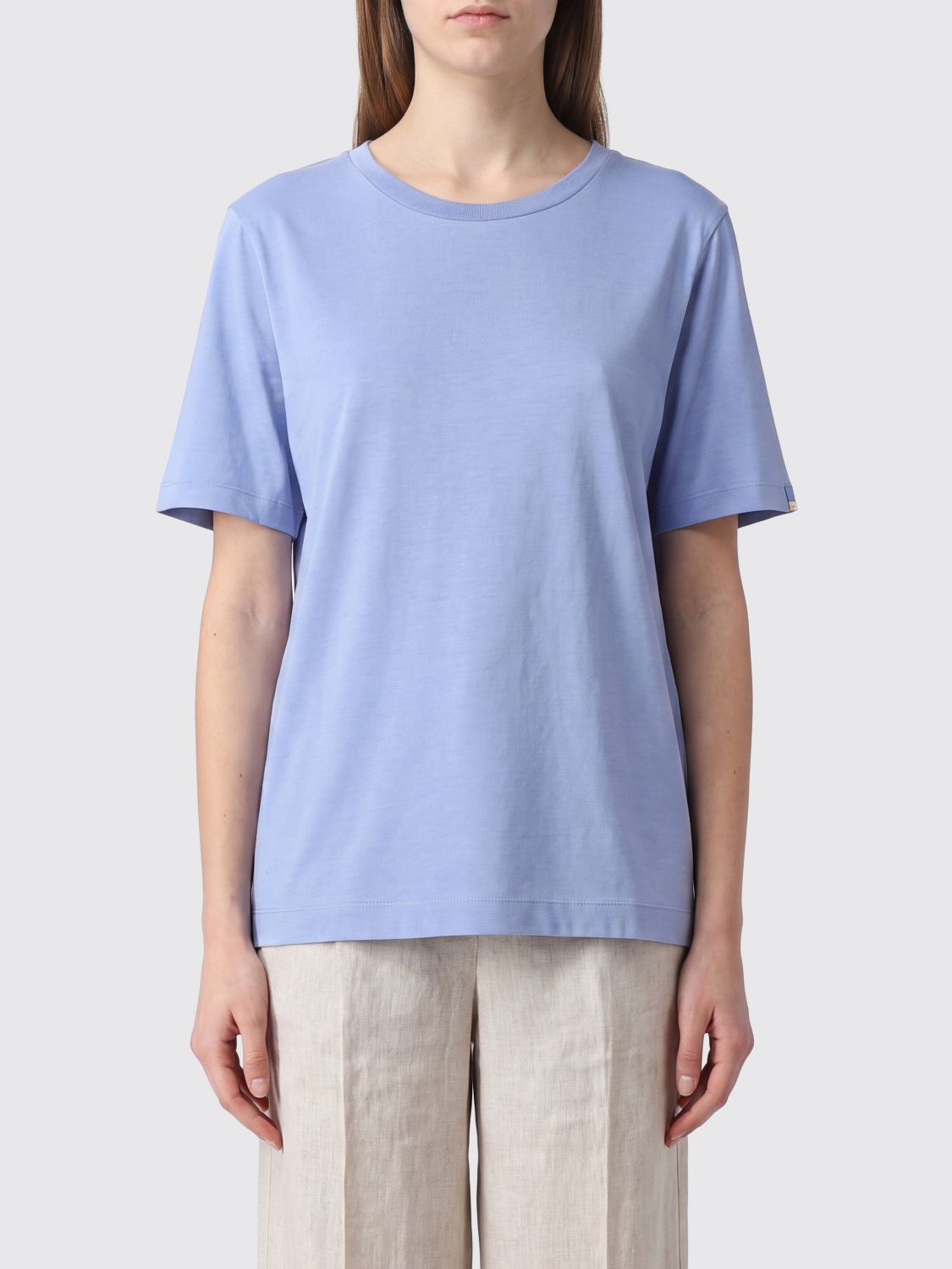 HERNO T-Shirt Woman color Gnawed Blue