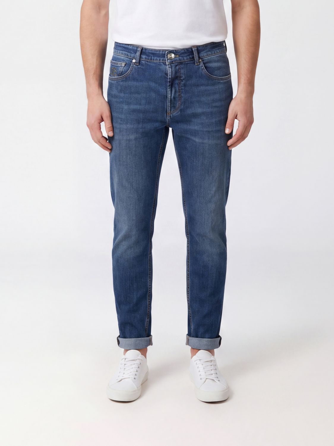 BRUNELLO CUCINELLI Mid-Rise Slim Fit Five-Pocket Jeans