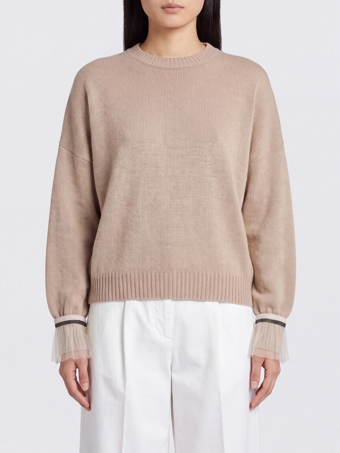 BRUNELLO CUCINELLI Sweater Woman color Beige