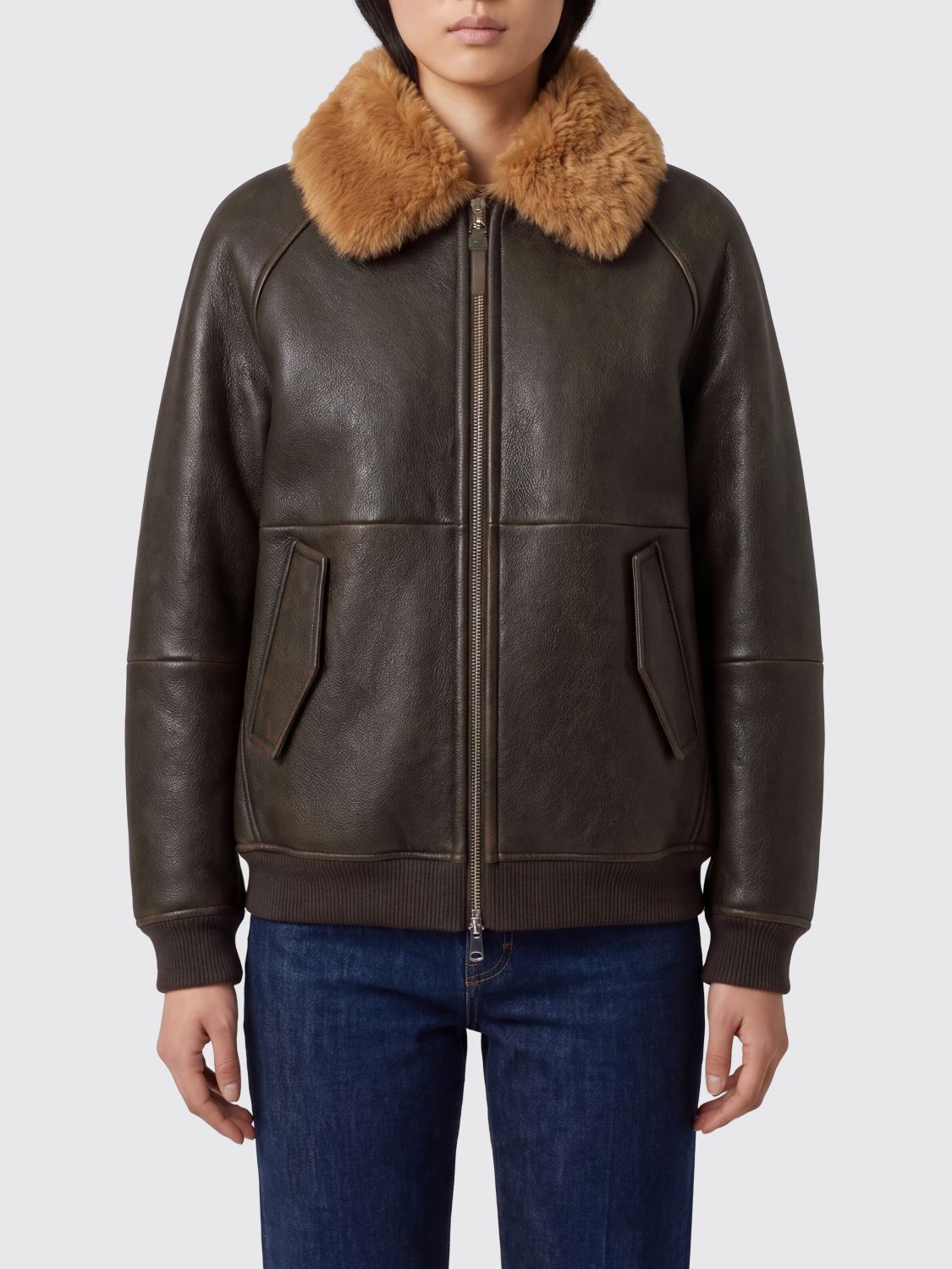 BRUNELLO CUCINELLI Jacket Woman color Brown