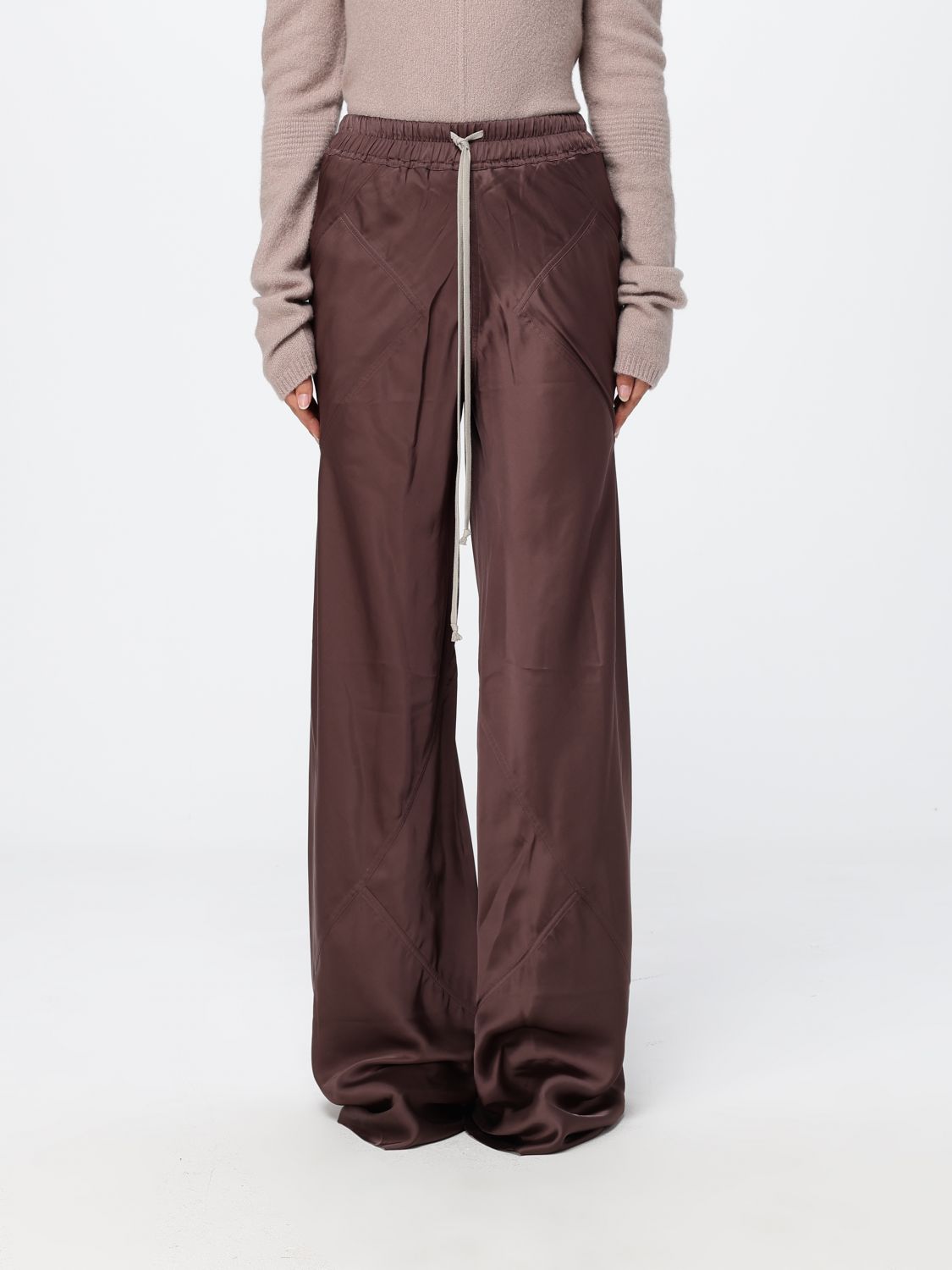 RICK OWENS Pants Woman color Wine
