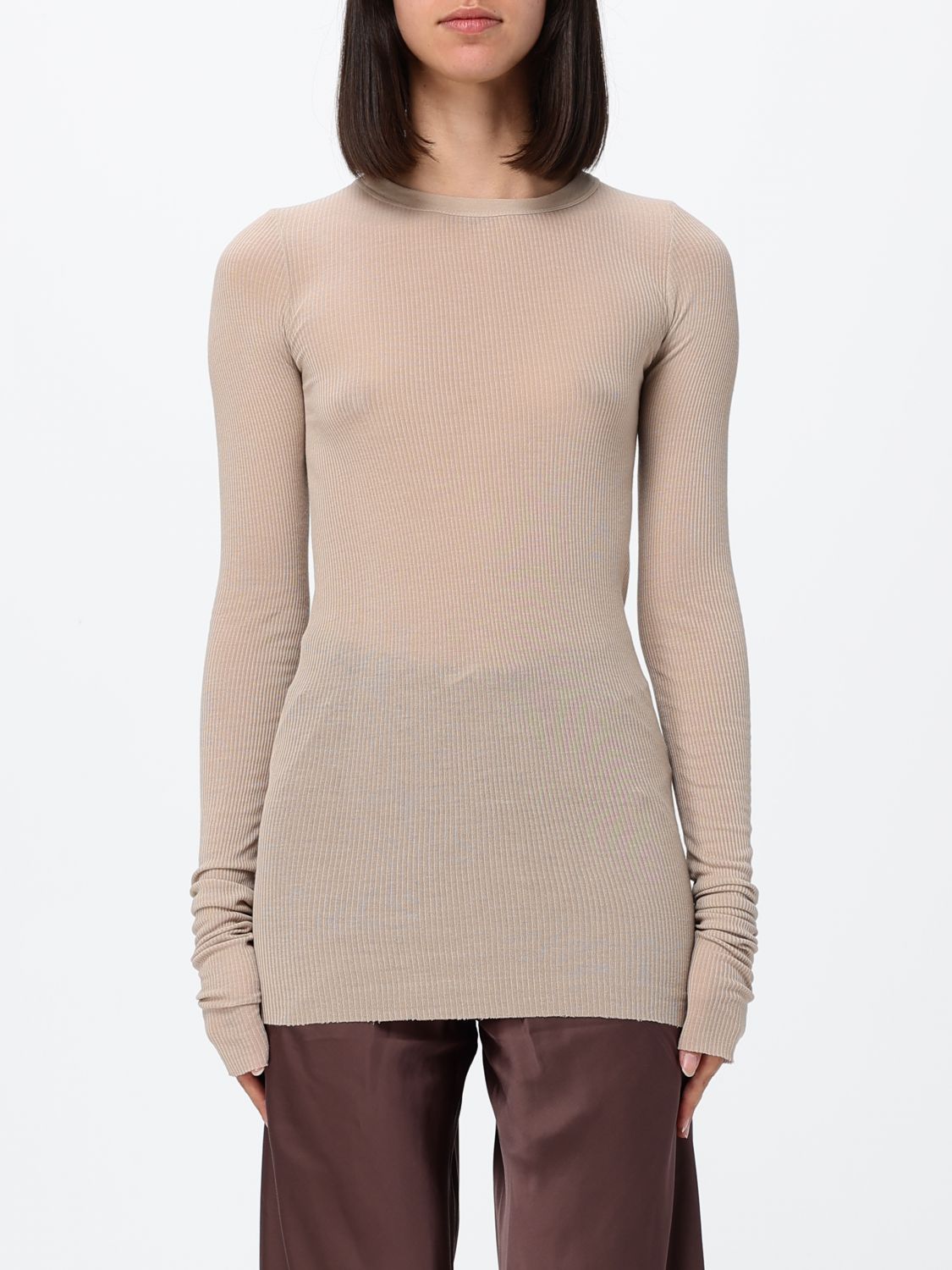 RICK OWENS T-Shirt Woman color Grey
