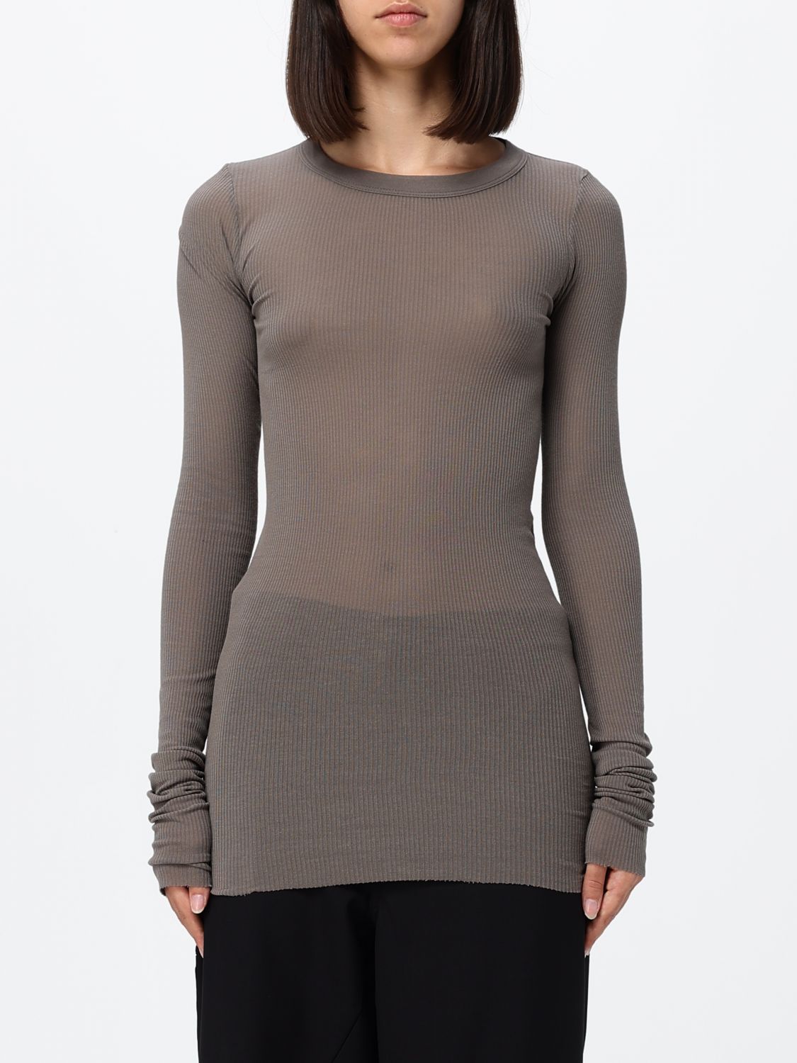 RICK OWENS T-Shirt Woman color Dust