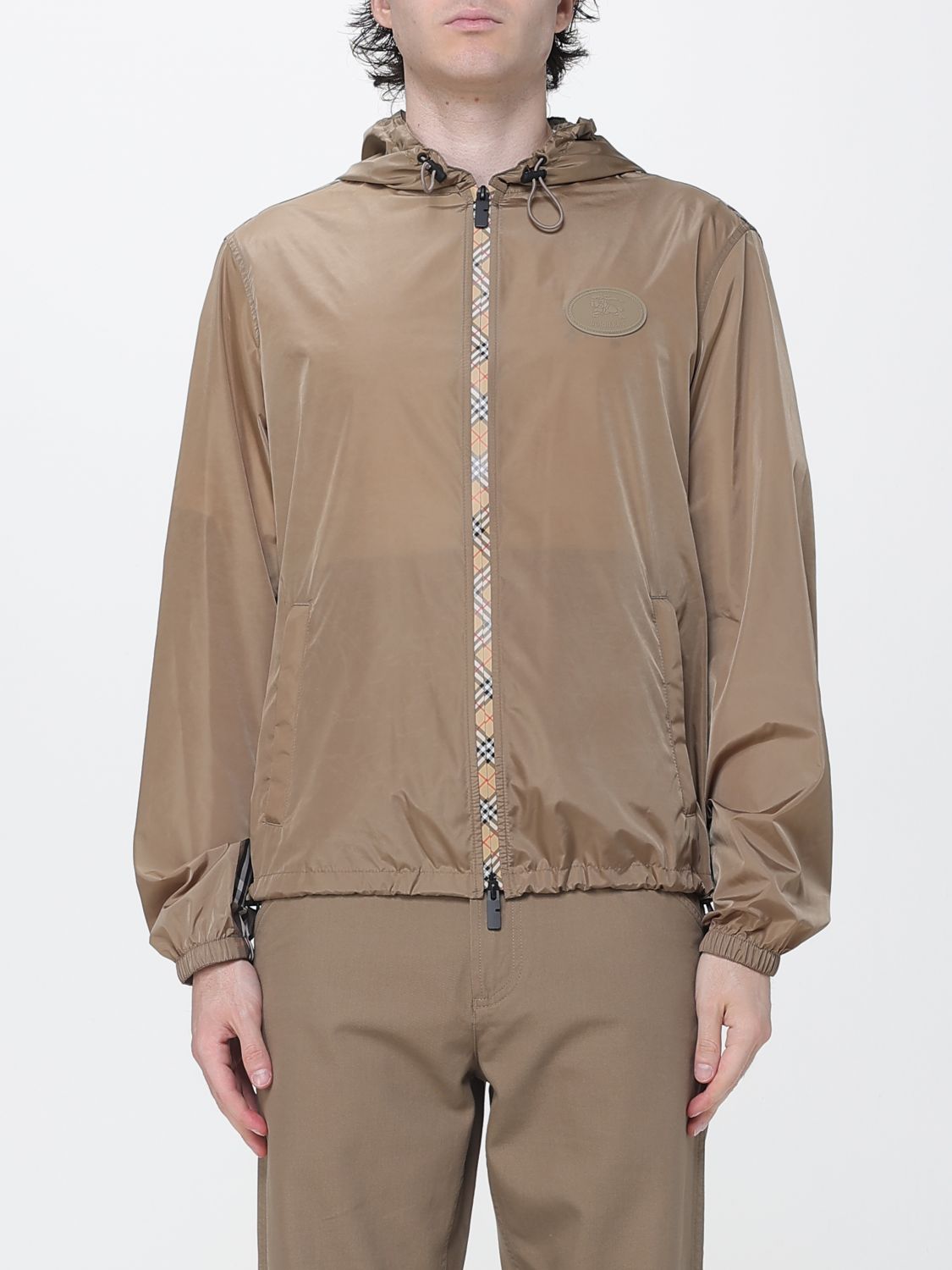 BURBERRY Giacca a vento in nylon con motivo Vintage Check